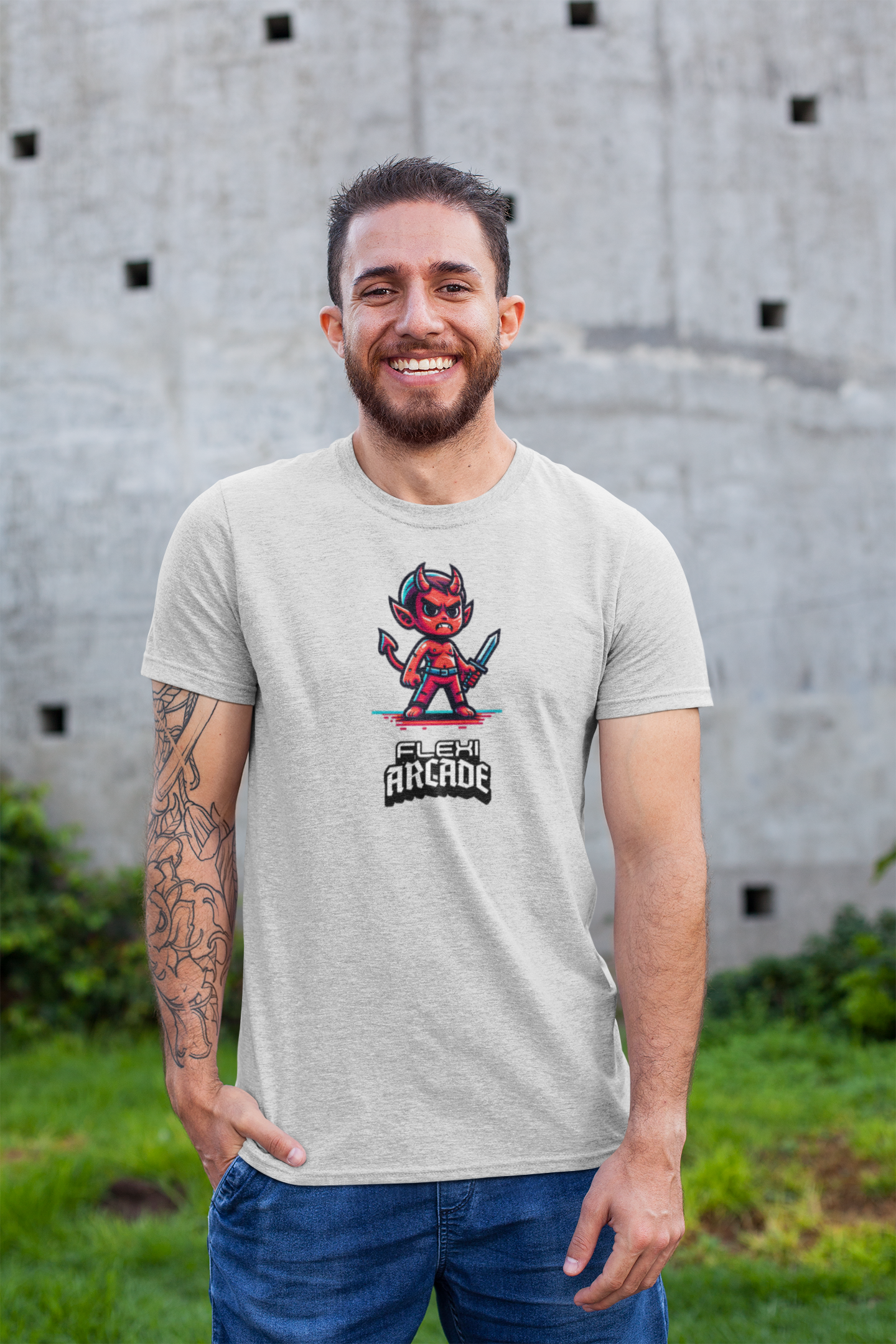 Flexi Arcade: Mini Boss – Flexi Arcade Original - Gamer Tee - Signature Tee