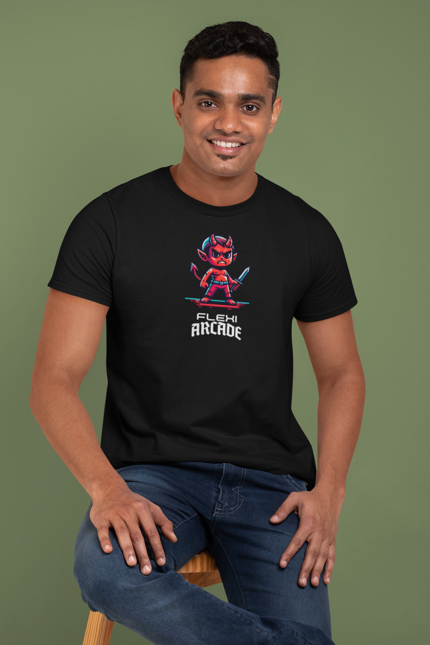 Flexi Arcade: Mini Boss – Flexi Arcade Original - Gamer Tee - Signature Tee