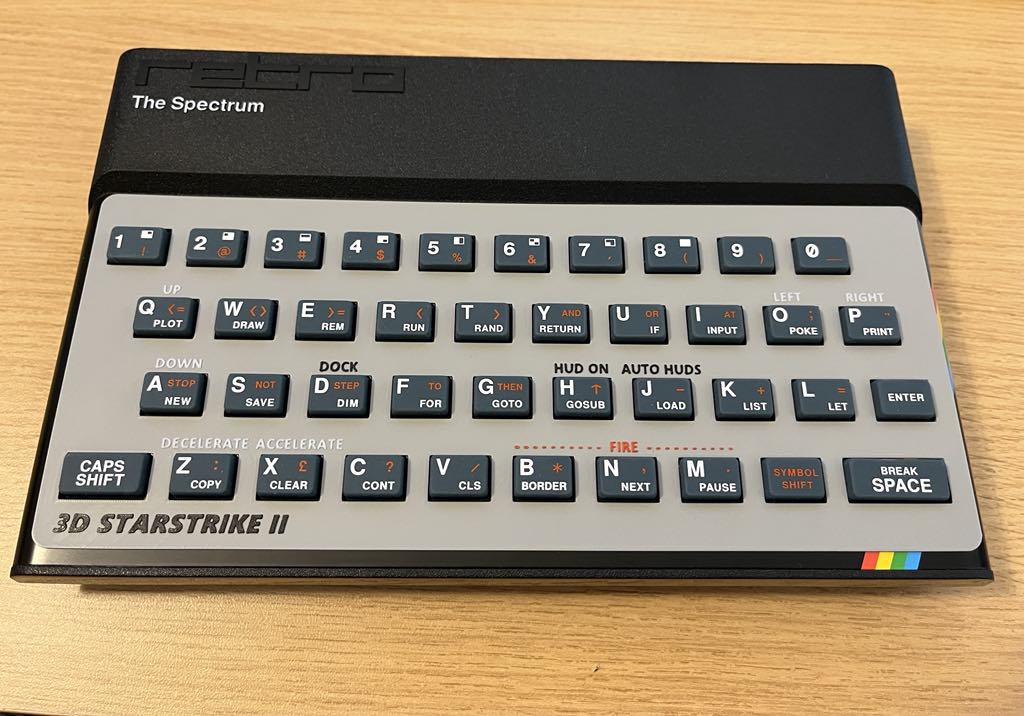 StarStrike II - Spectrum Keyboard Overlay