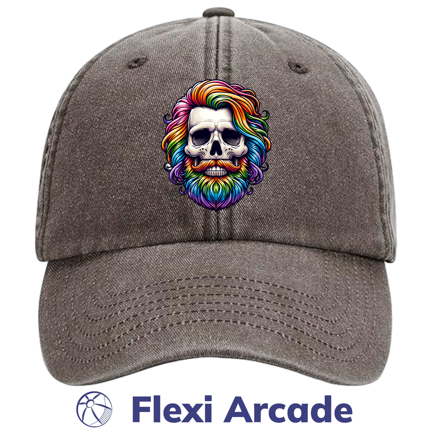 🧢 Rainbow Reaper - Vintage Dad Cap - Flexi Signature Collection