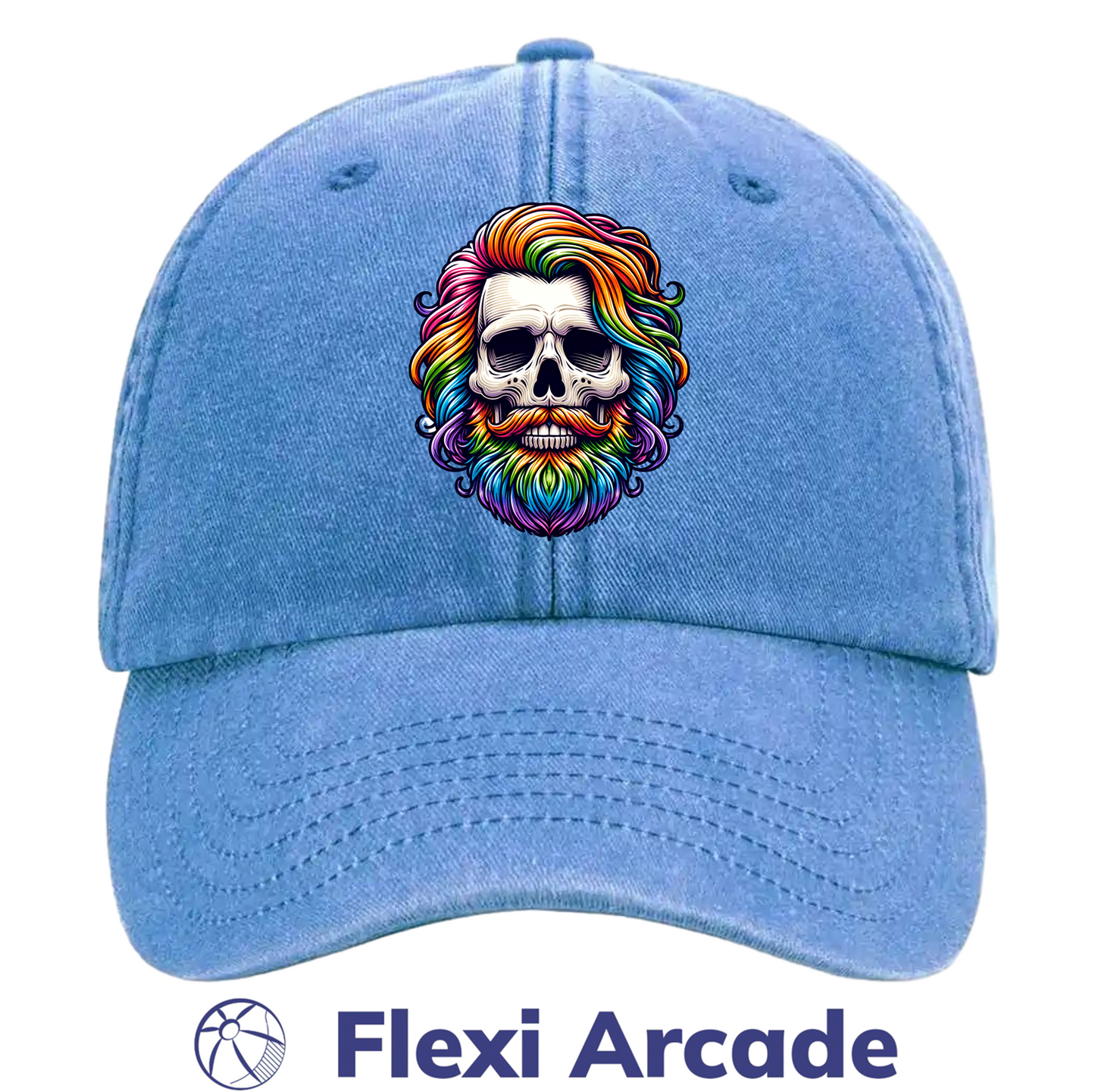 🧢 Rainbow Reaper - Vintage Dad Cap - Flexi Signature Collection