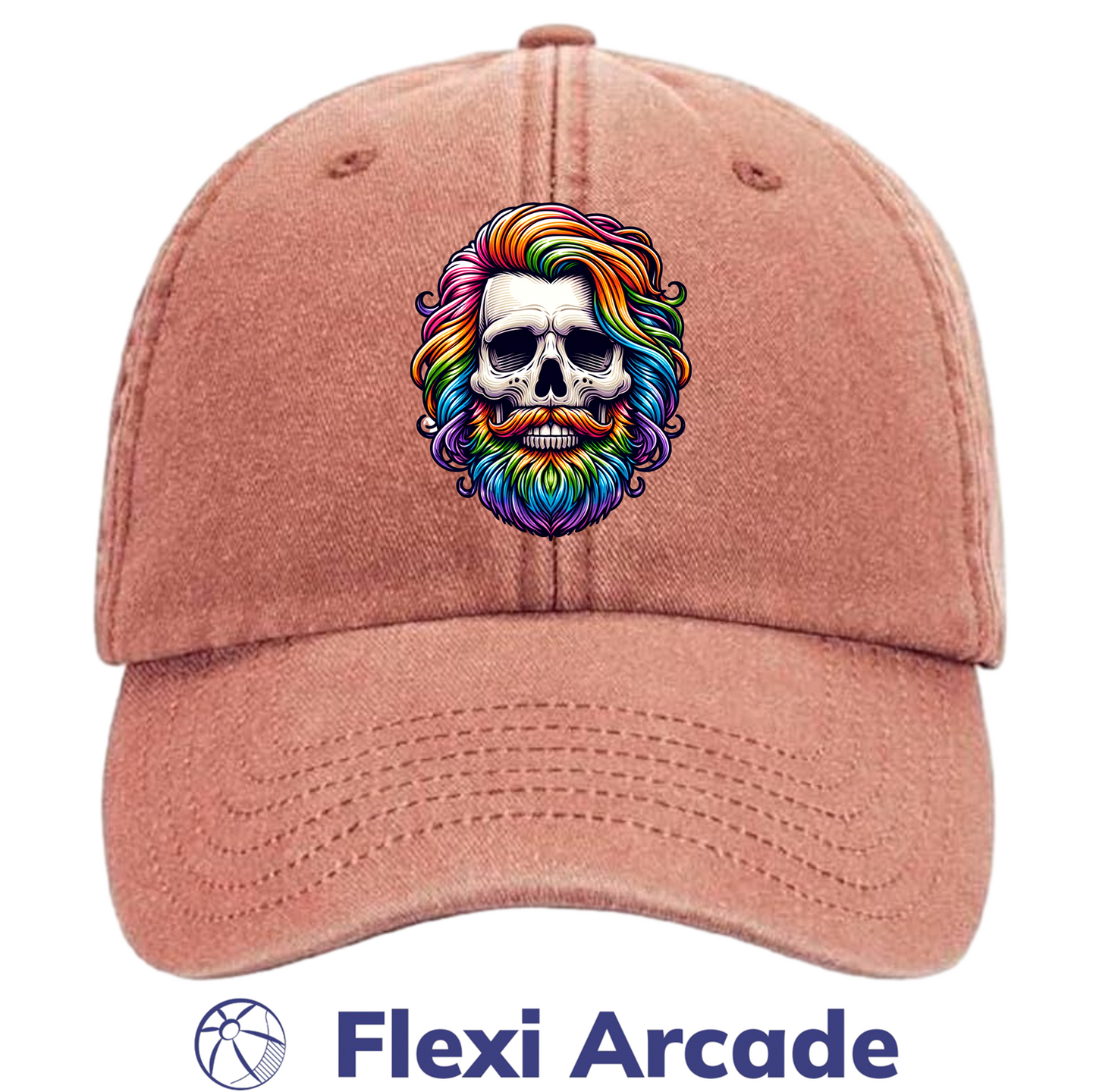 🧢 Rainbow Reaper - Vintage Dad Cap - Flexi Signature Collection