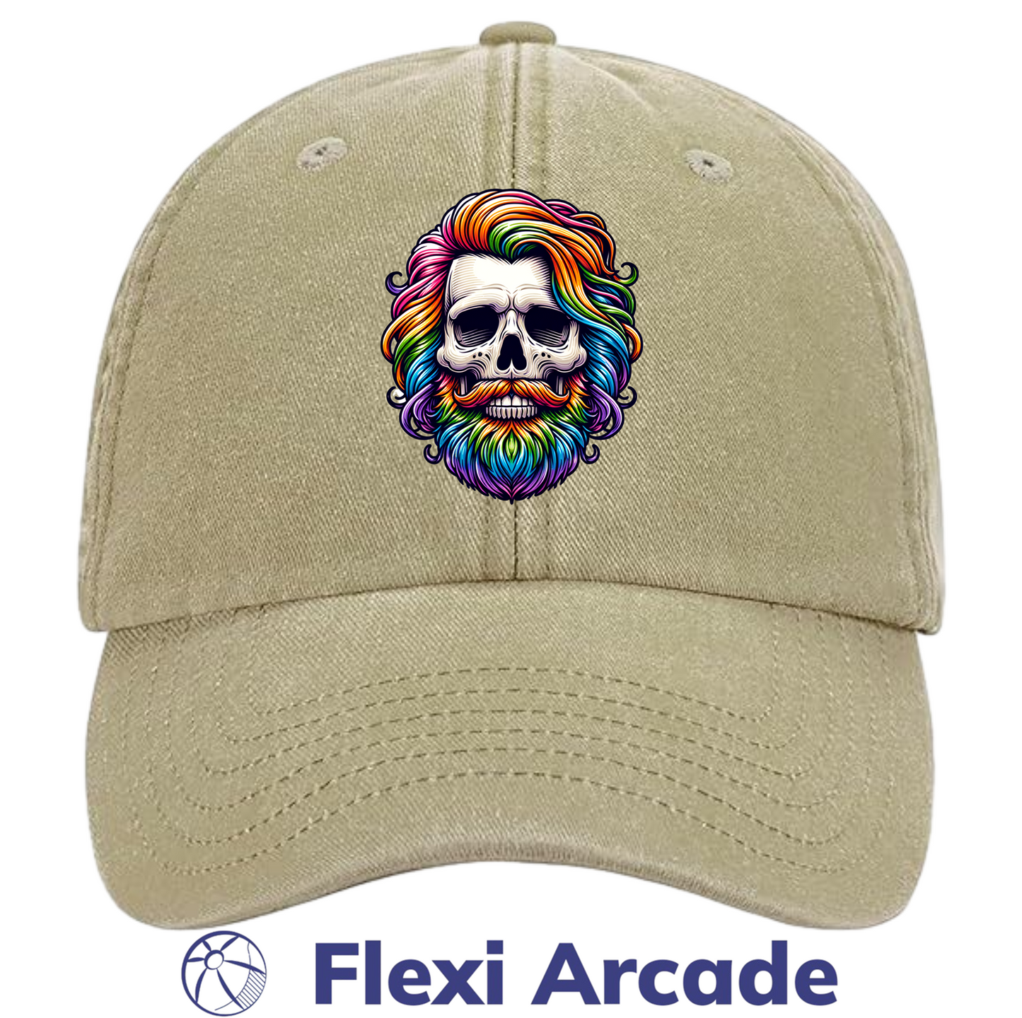 🧢 Rainbow Reaper - Vintage Dad Cap - Flexi Signature Collection