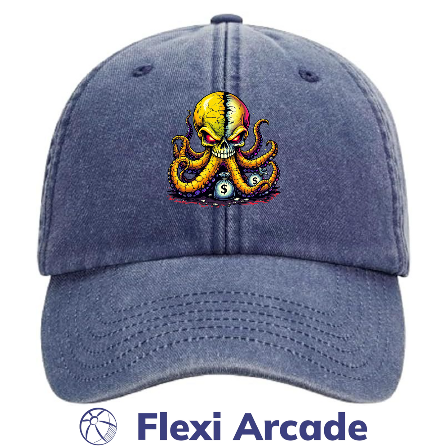 π§’ Psycho Octobeast Cap β DTF Printed Vintage Wash Dad Hat