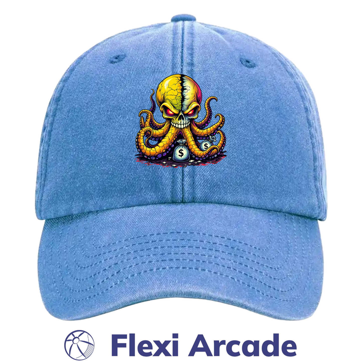 π§’ Psycho Octobeast Cap β DTF Printed Vintage Wash Dad Hat
