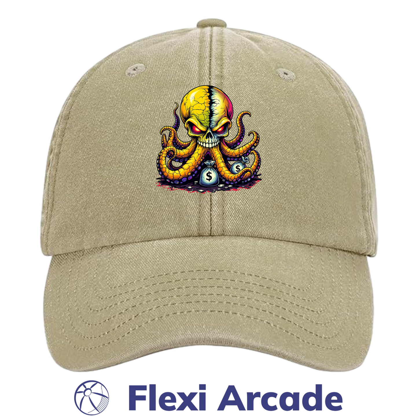 π§’ Psycho Octobeast Cap β DTF Printed Vintage Wash Dad Hat