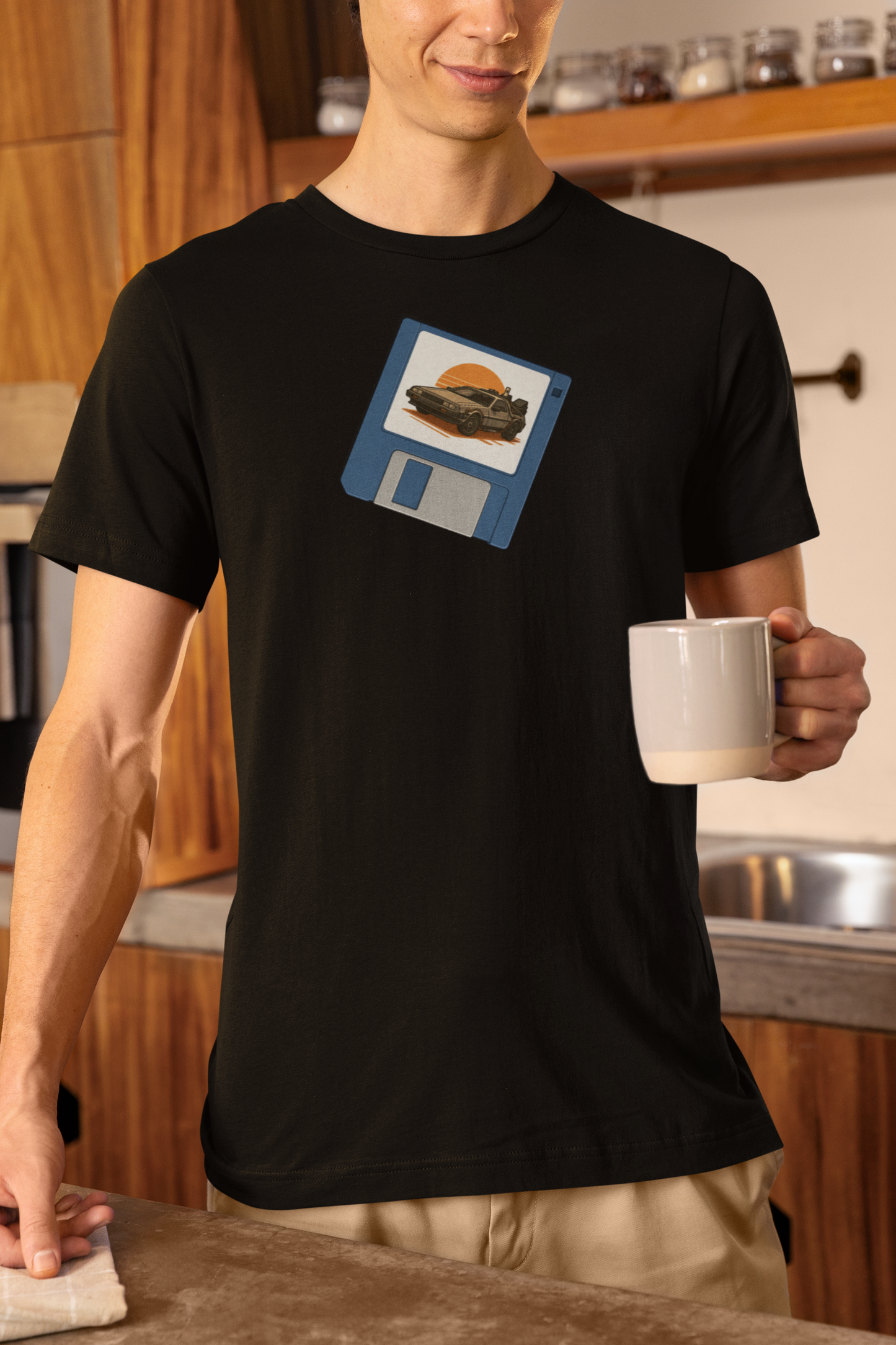 Roads? Where we're going.... Floppy – Retro Gaming T-Shirt