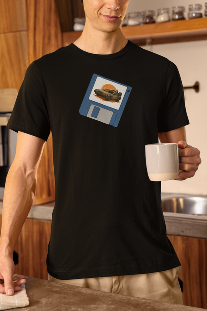 Roads? Where we're going.... Floppy – Retro Gaming T-Shirt