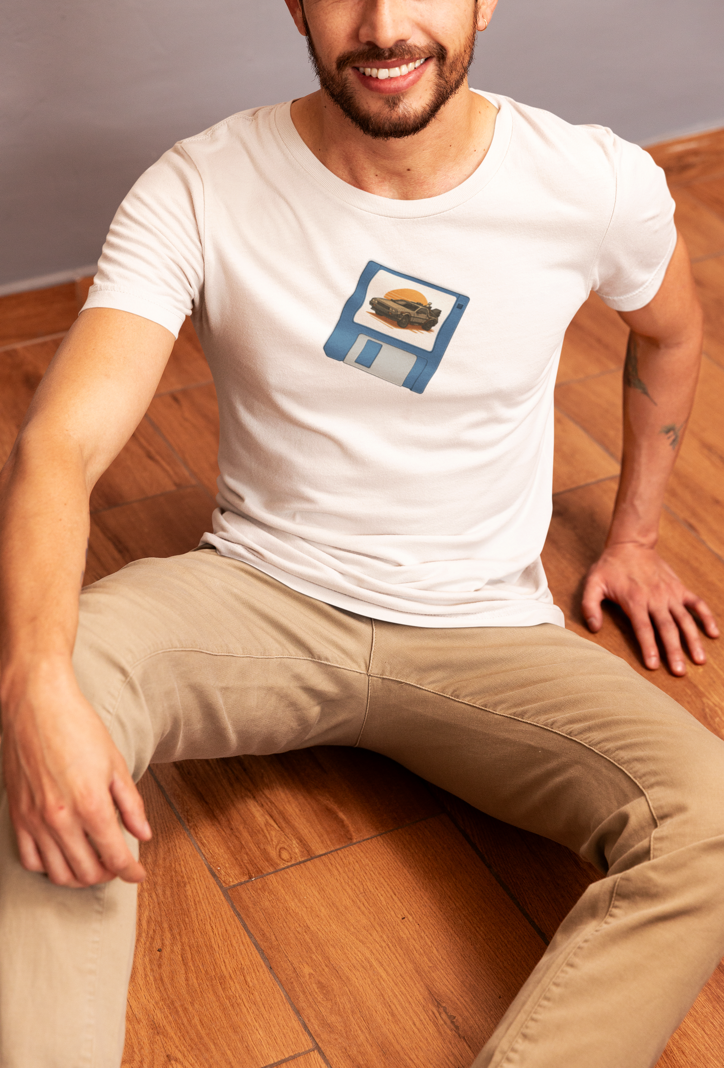 Roads? Where we're going.... Floppy – Retro Gaming T-Shirt