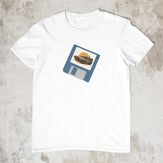 Roads? Where we're going.... Floppy – Retro Gaming T-Shirt