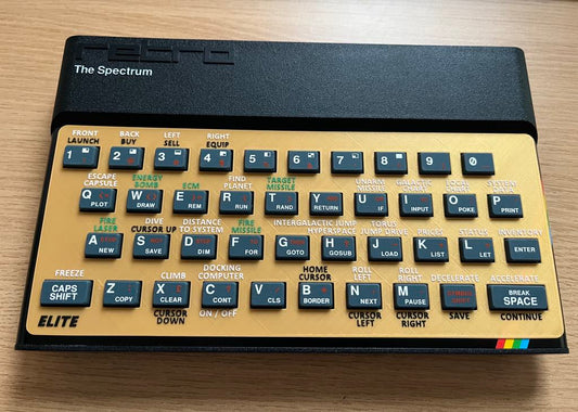 Elite - Spectrum Keyboard Overlay