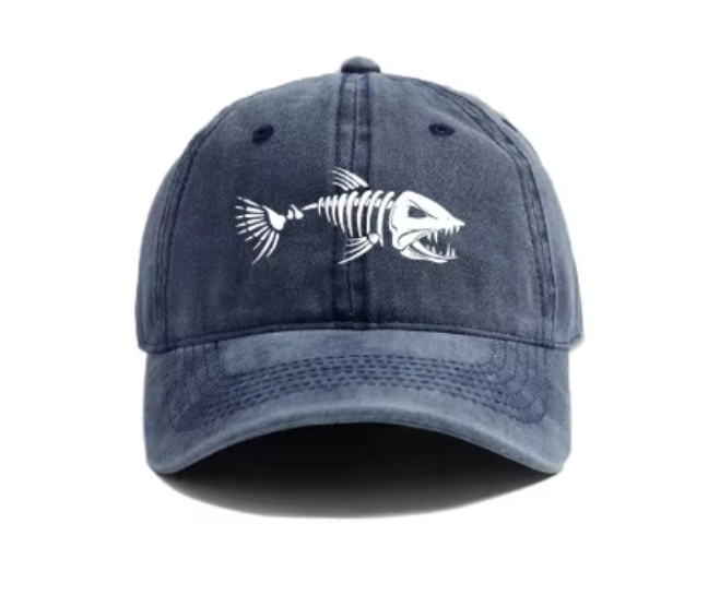 Fishbone Baseball Cap - Faded Washed look
