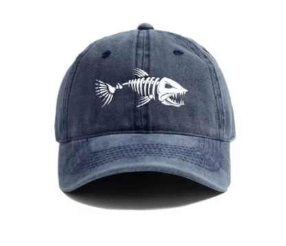 Fishbone Baseball Cap - Faded Washed look