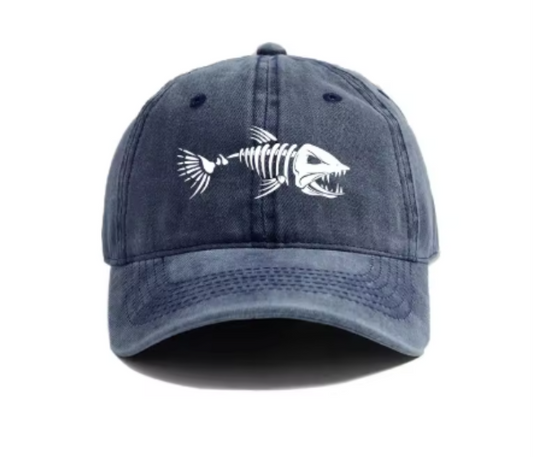 Fishbone Baseball Cap - Faded Washed look