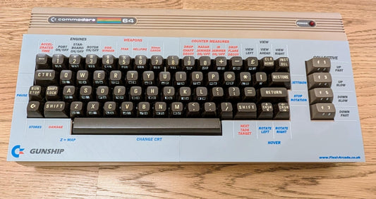 Gunship - Commodore 64 Keyboard Overlay