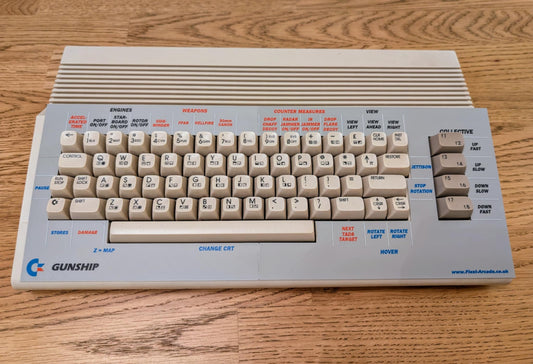 Gunship - Commodore 64 Keyboard Overlay