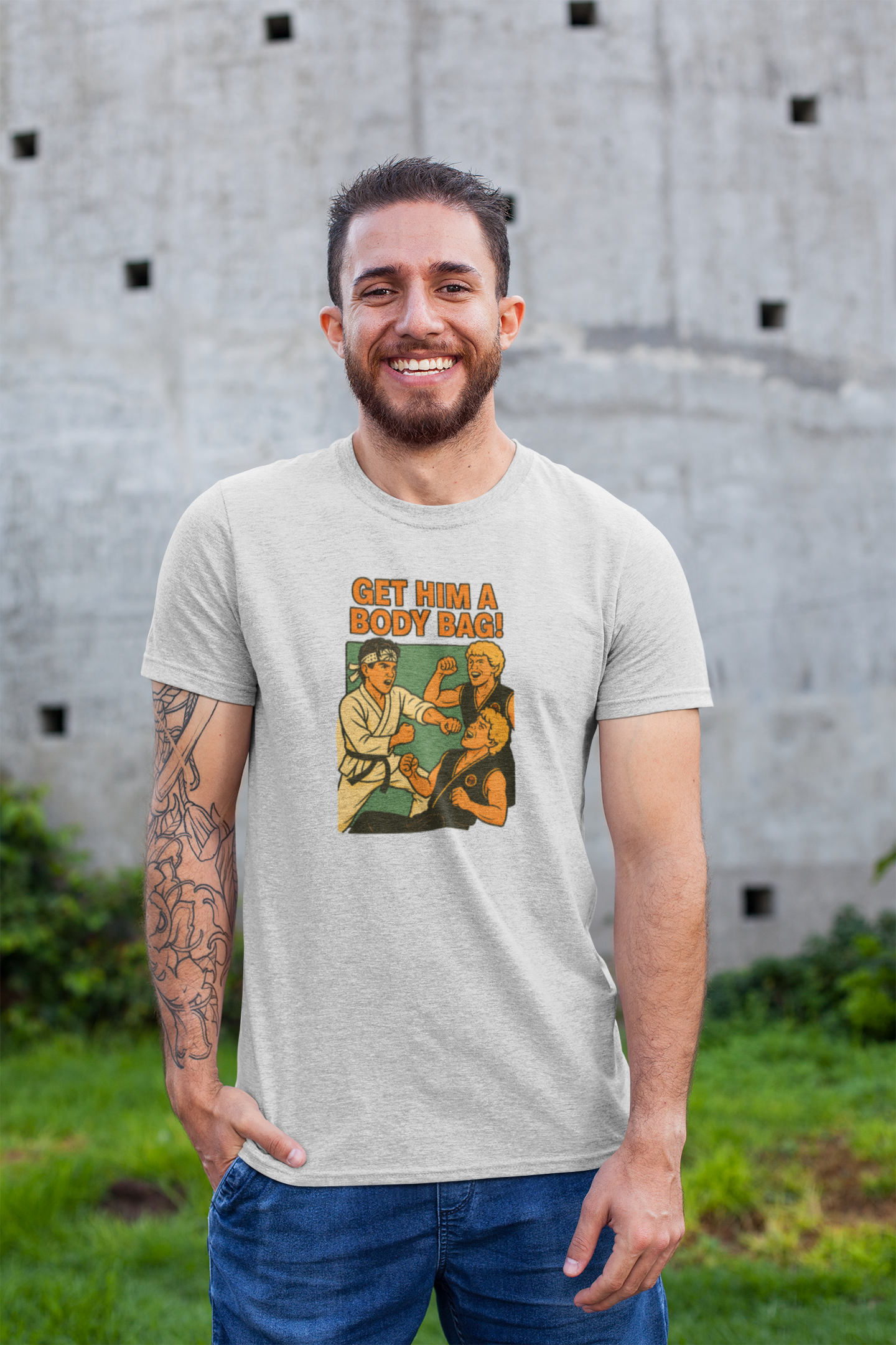 Get Him a Body Bag! – Retro inspired T-Shirt