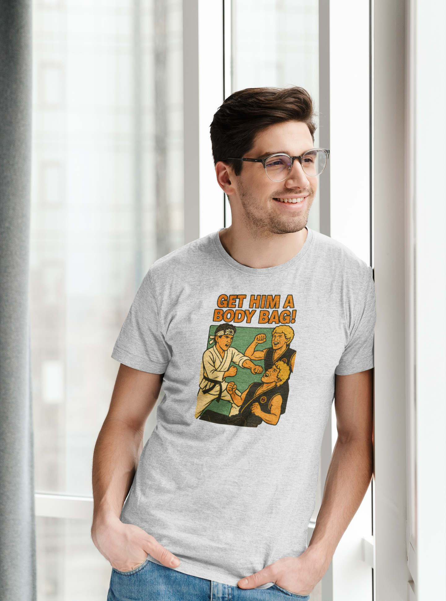 Get Him a Body Bag! – Retro inspired T-Shirt