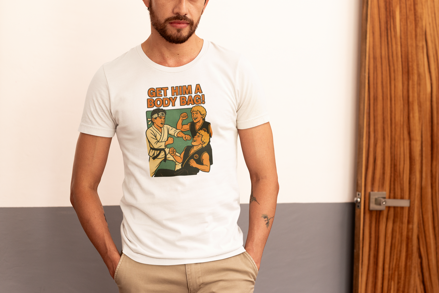 Get Him a Body Bag! – Retro inspired T-Shirt