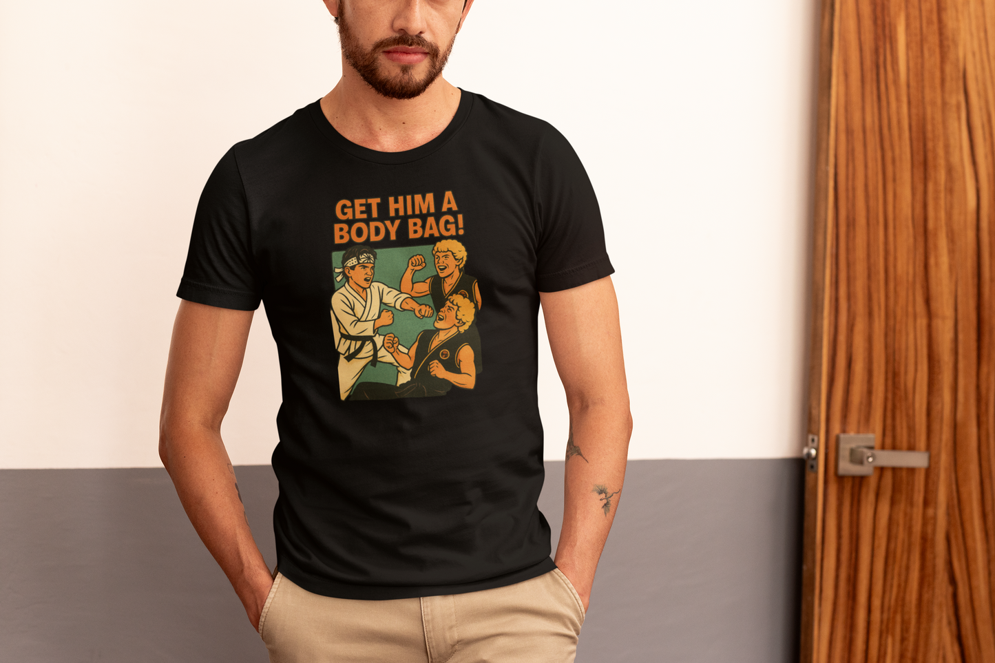 Get Him a Body Bag! – Retro inspired T-Shirt