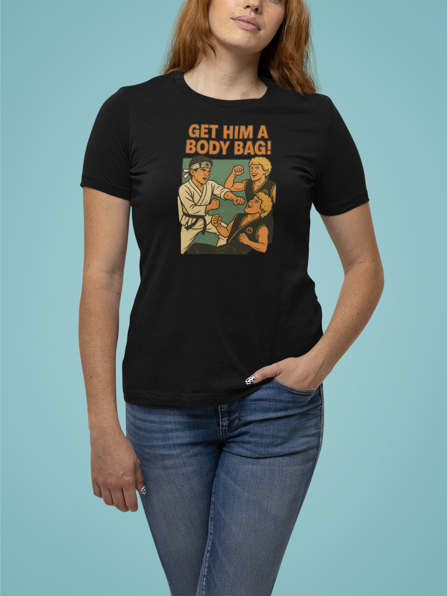 Get Him a Body Bag! – Retro inspired T-Shirt