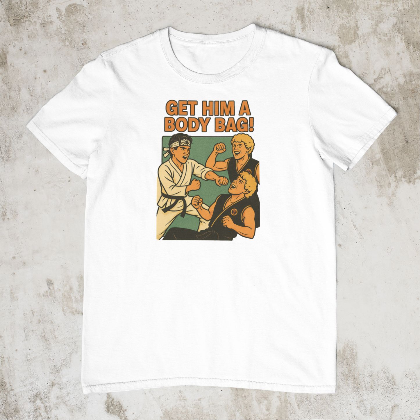 Get Him a Body Bag! – Retro inspired T-Shirt
