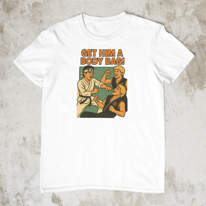 Get Him a Body Bag! – Retro inspired T-Shirt