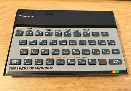 The Lords of Midnight Spectrum Keyboard Template