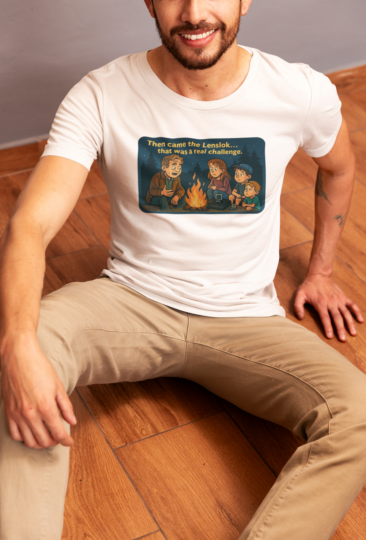 Campfire Horror Stories - Then came the Lenslok – Retro Gaming T-Shirt