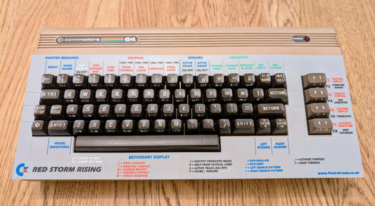 Red Storm Rising - keyboard overlay - Commodore 64