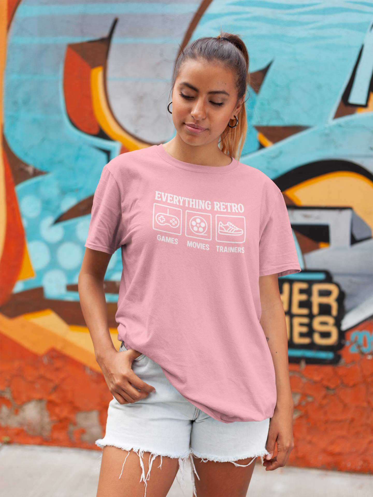 Everything Retro – Premium T-Shirt for Retro & 80s 90s Lovers