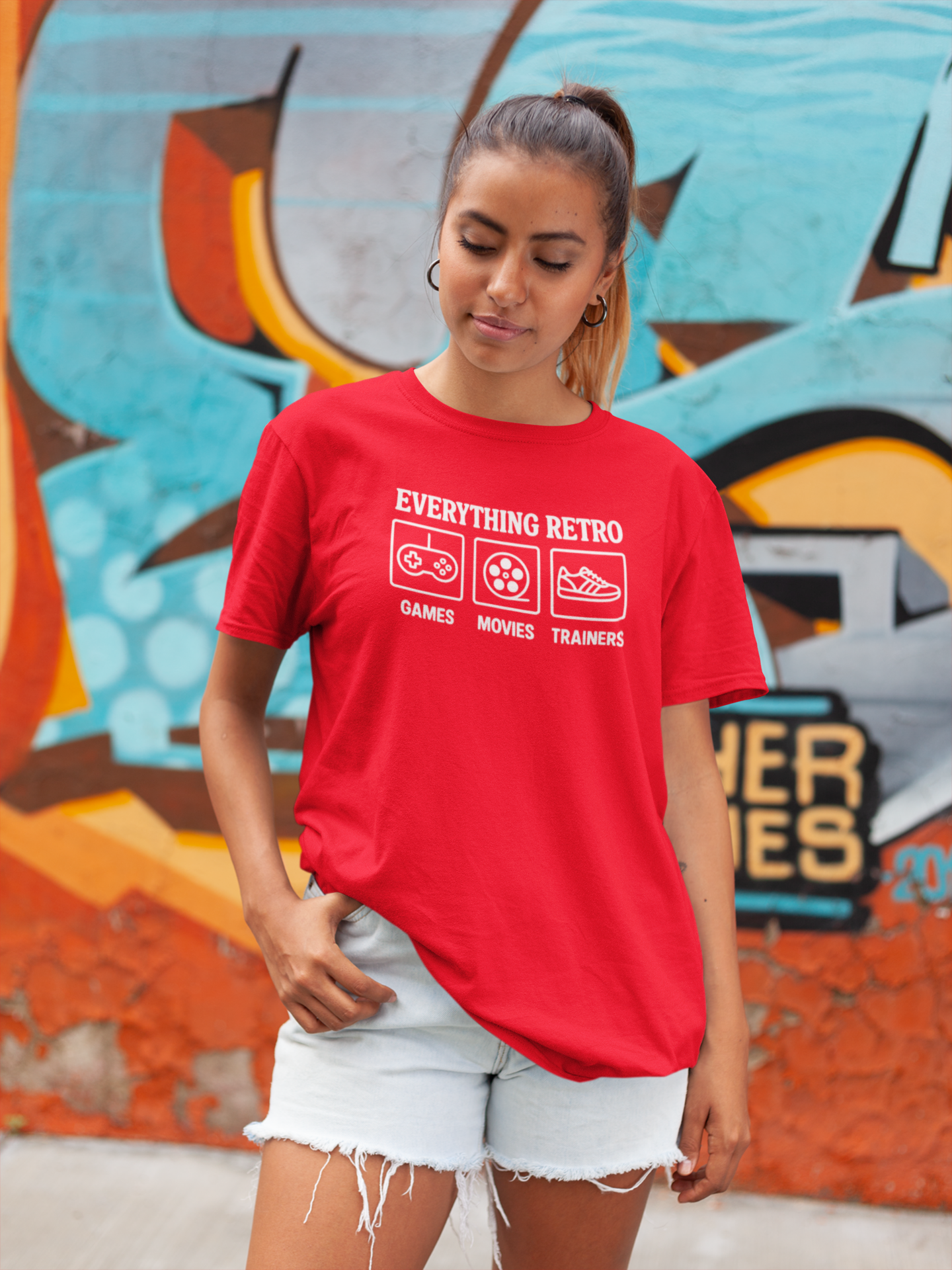 Everything Retro – Premium T-Shirt for Retro & 80s 90s Lovers