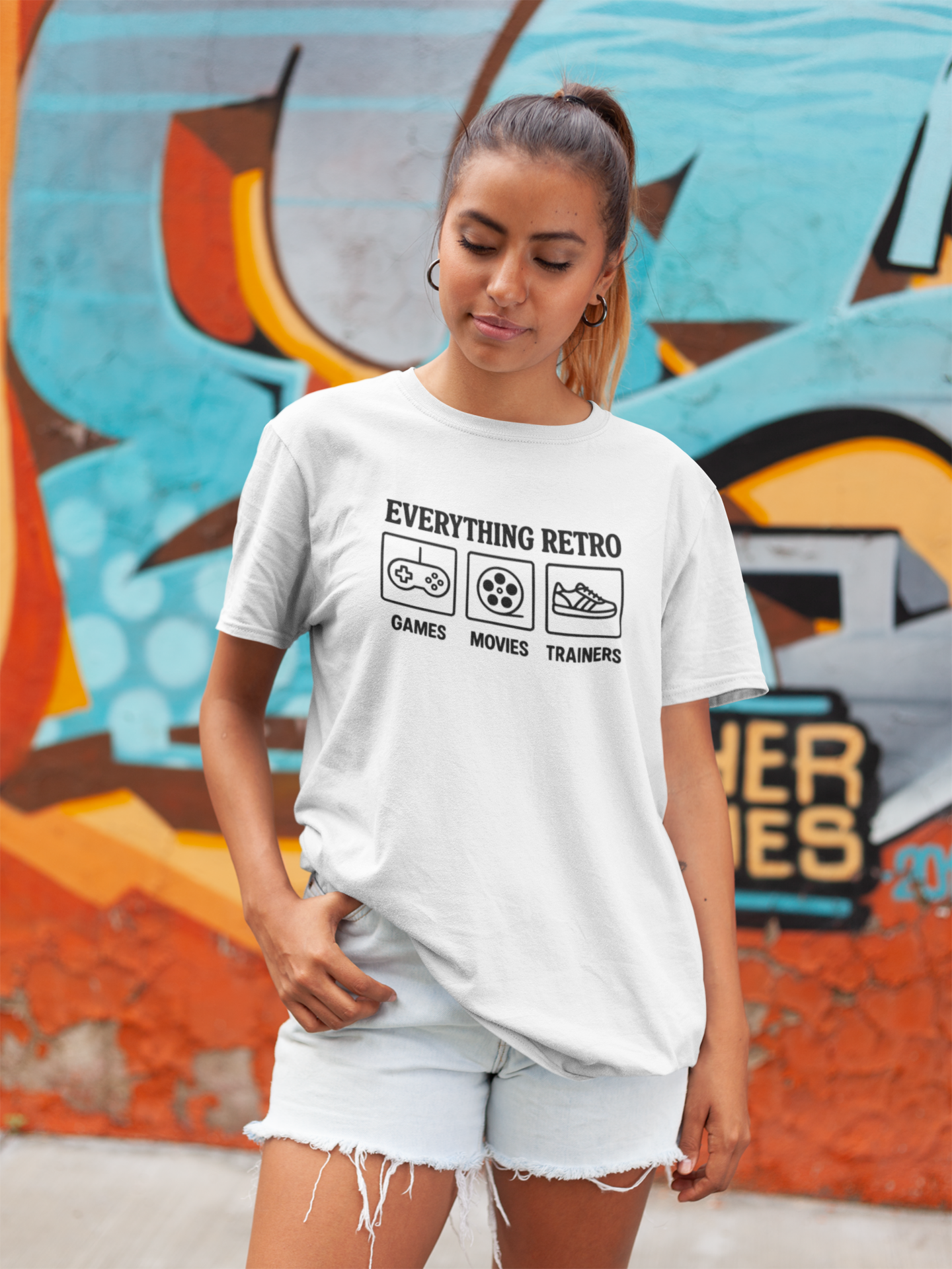 Everything Retro – Premium T-Shirt for Retro & 80s 90s Lovers