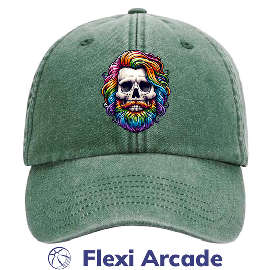 🧢 Rainbow Reaper - Vintage Dad Cap - Flexi Signature Collection