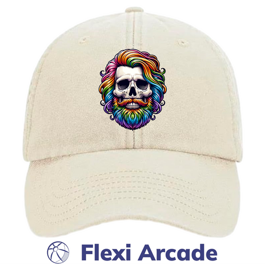 🧢 Rainbow Reaper - Vintage Dad Cap - Flexi Signature Collection