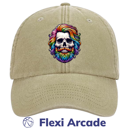 🧢 Rainbow Reaper - Vintage Dad Cap - Flexi Signature Collection