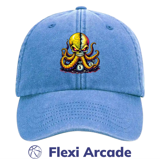 🧢 Psycho Octobeast Cap – DTF Printed Vintage Wash Dad Hat