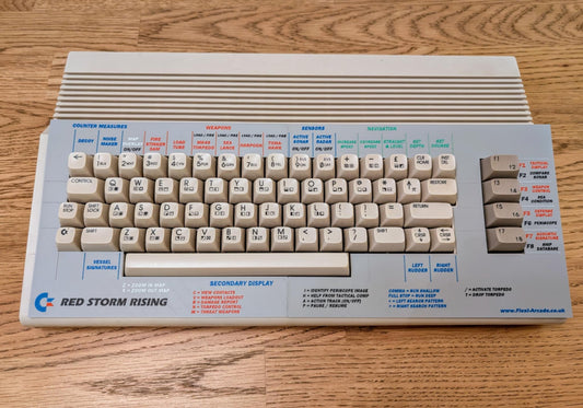 Red Storm Rising - keyboard overlay - Commodore 64